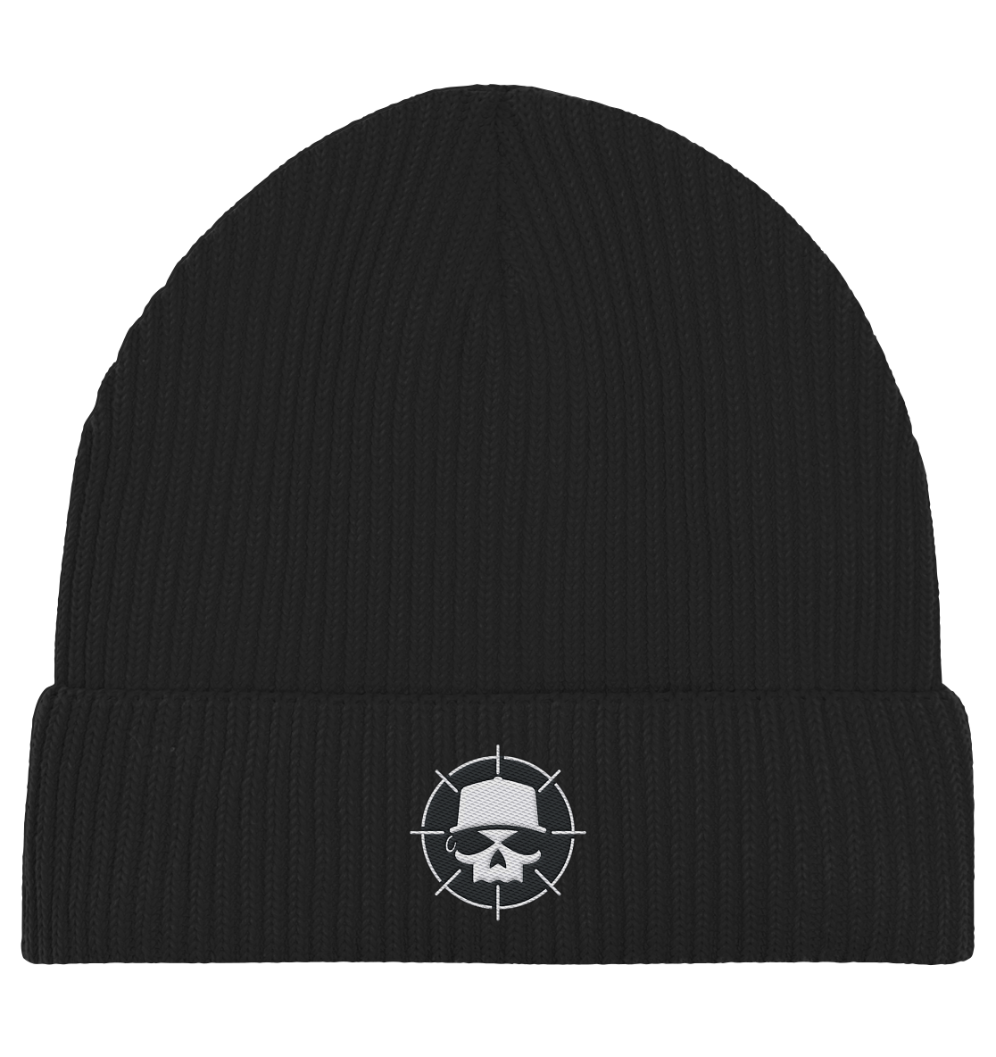 Organic Fisherman Beanie mit Logo