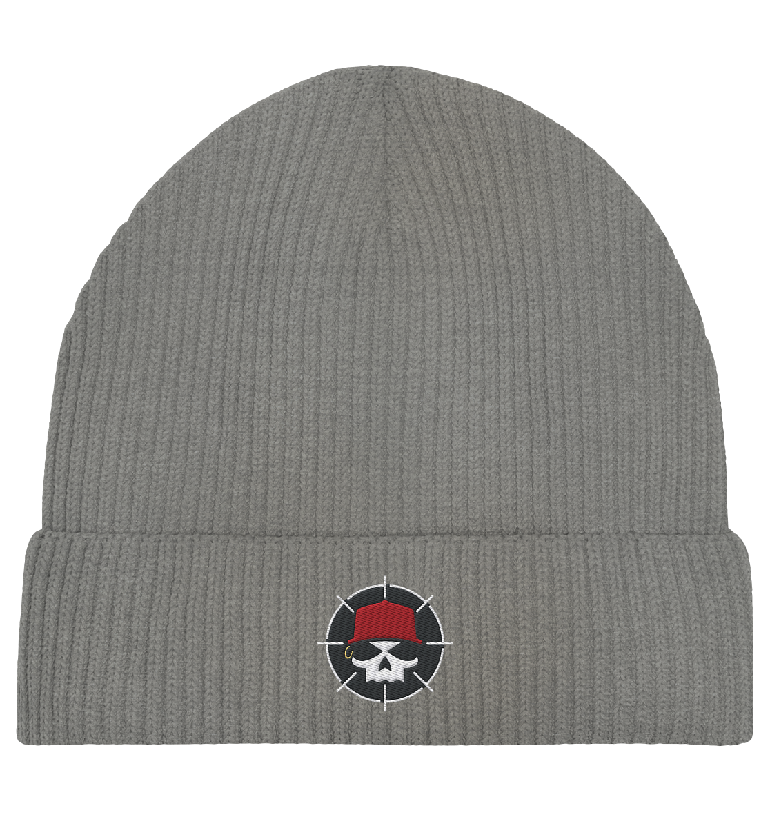 Organic Fisherman Beanie mit Farblichem Logo