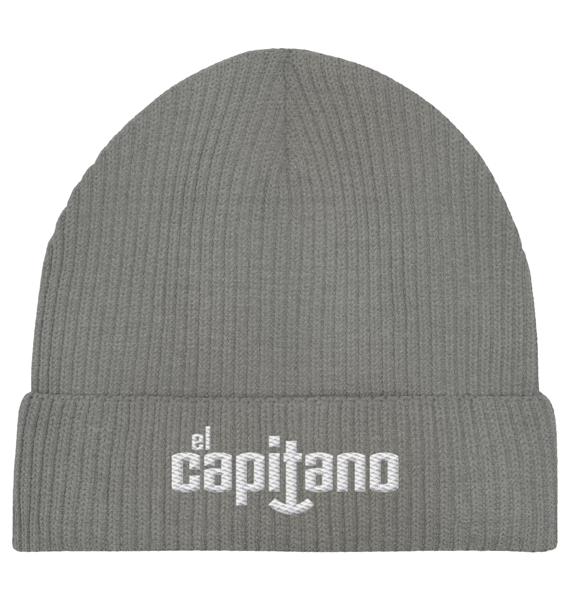 Organic Fisherman Beanie mit Schrift