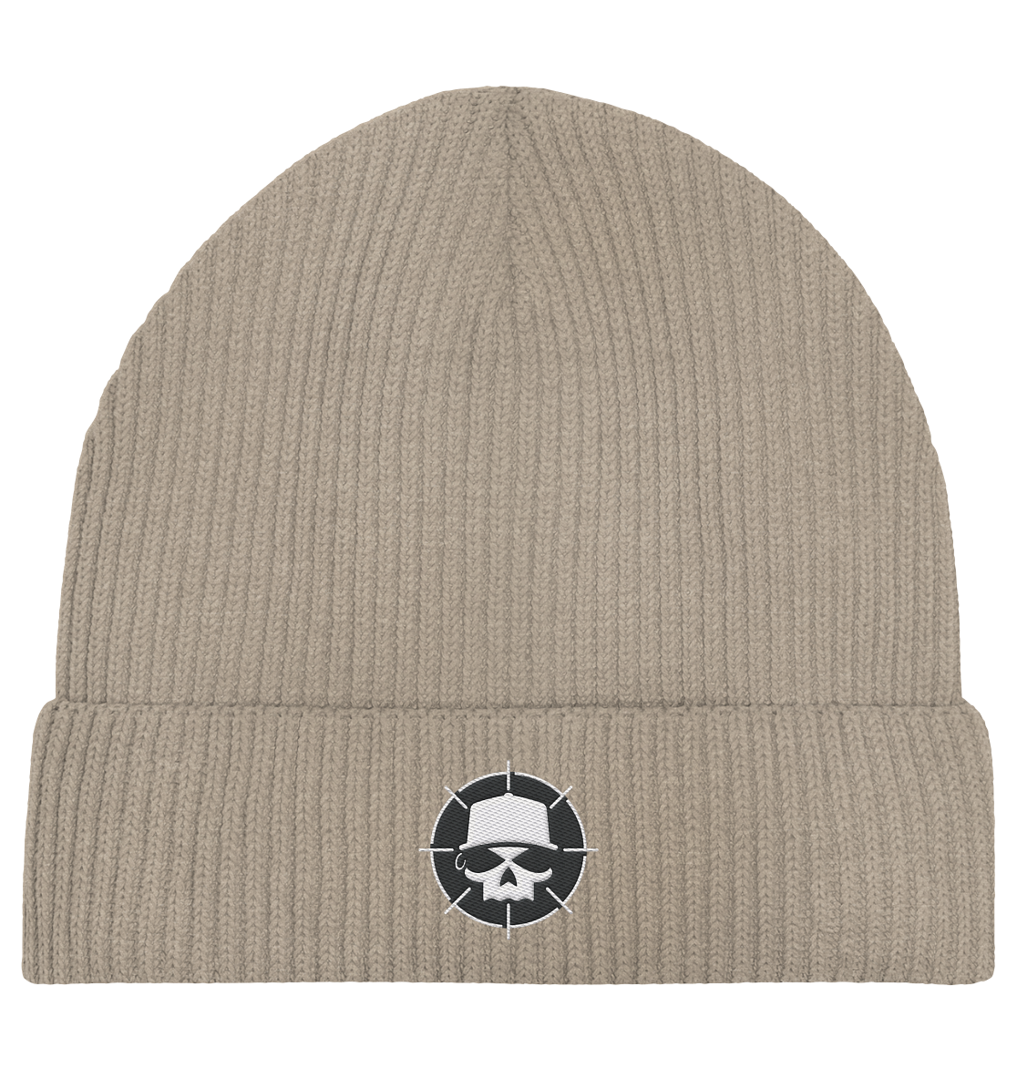 Organic Fisherman Beanie mit Logo
