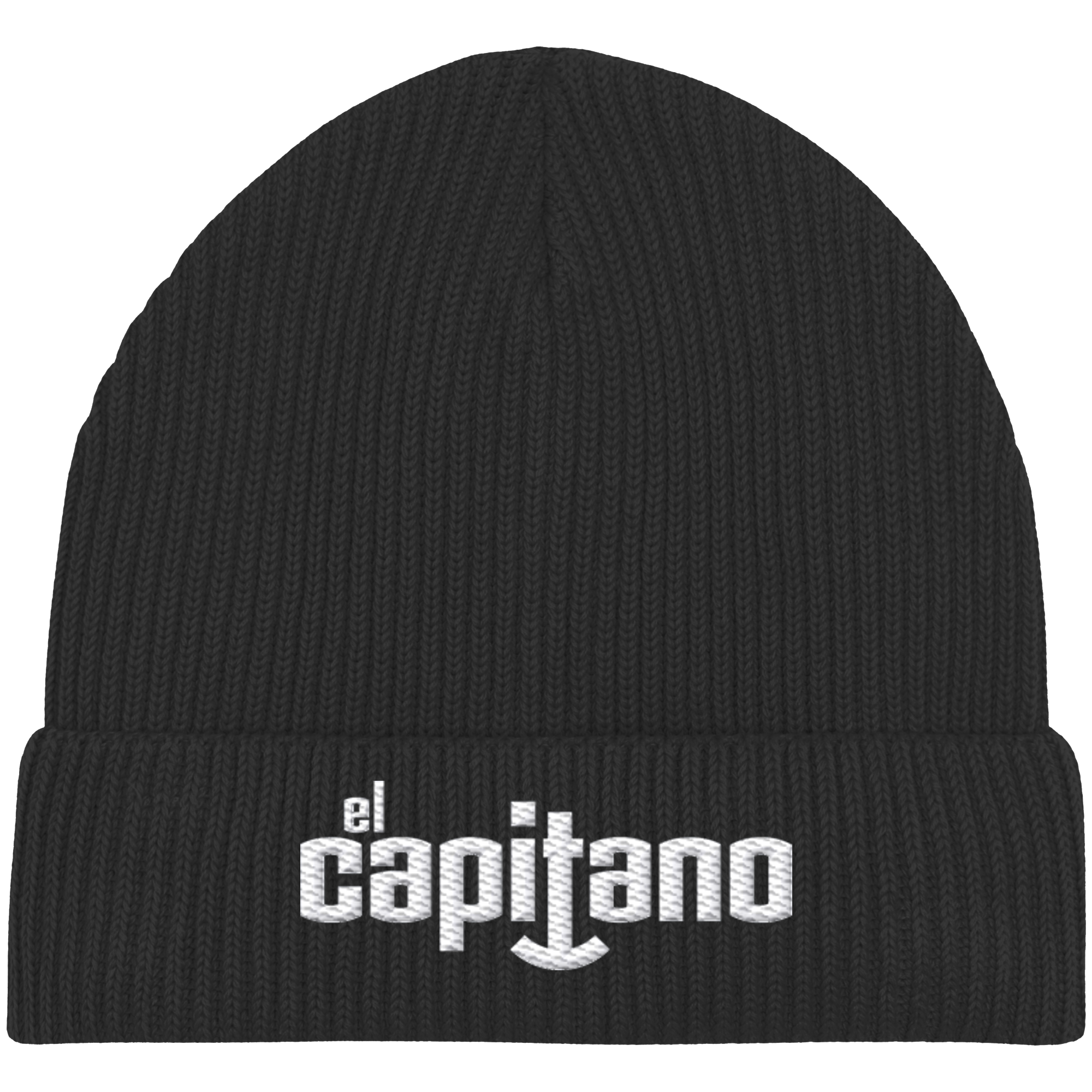 Organic Fisherman Beanie mit Schrift