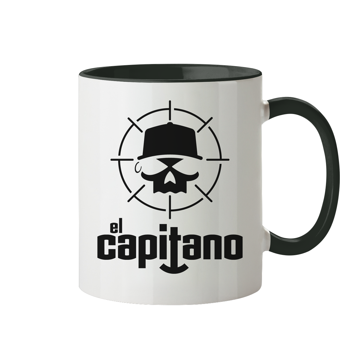 Tasse zweifarbig in Vertikal