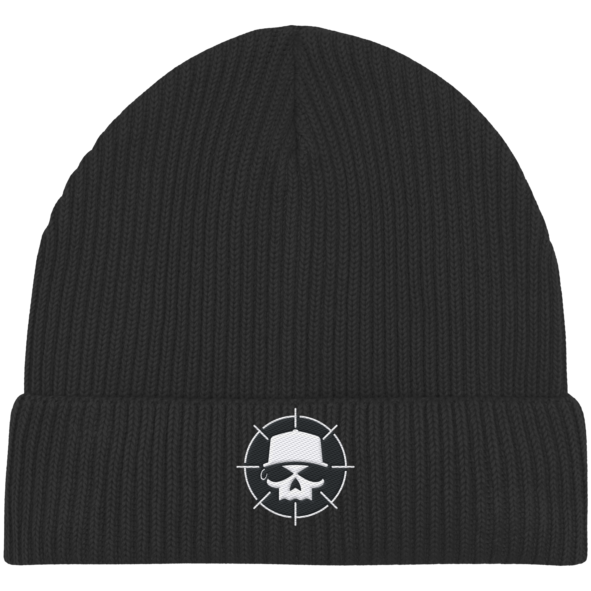 Organic Fisherman Beanie mit Logo