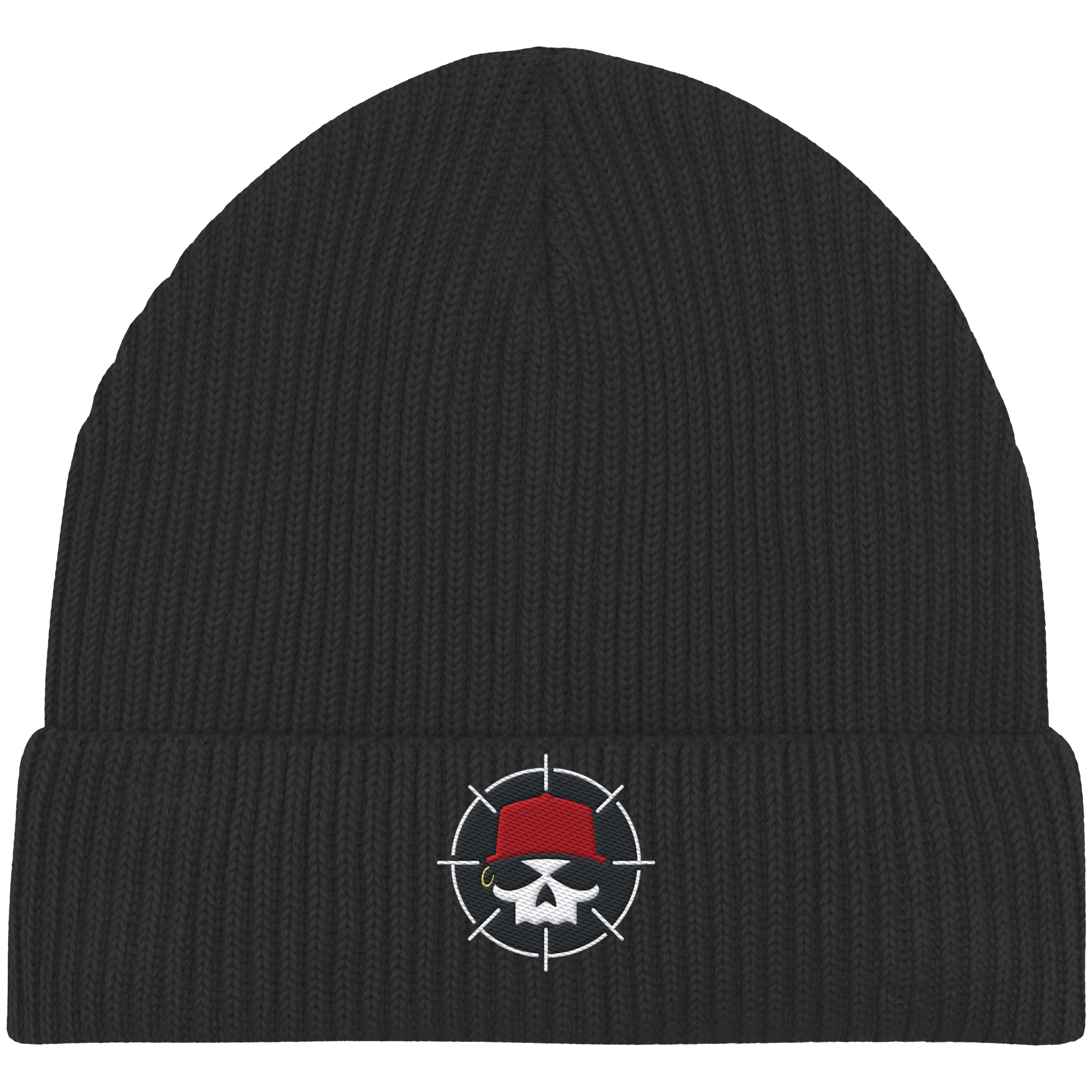 Organic Fisherman Beanie mit Farblichem Logo