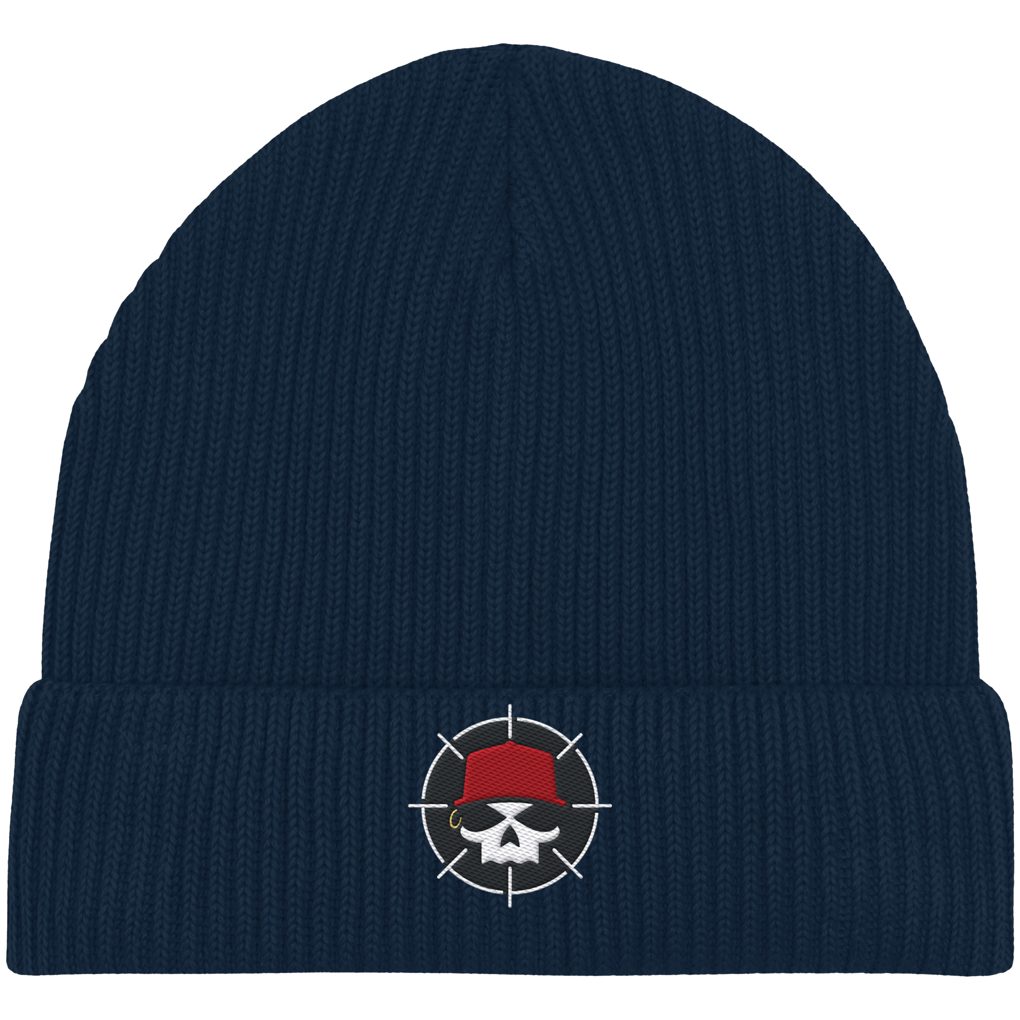Organic Fisherman Beanie mit Farblichem Logo