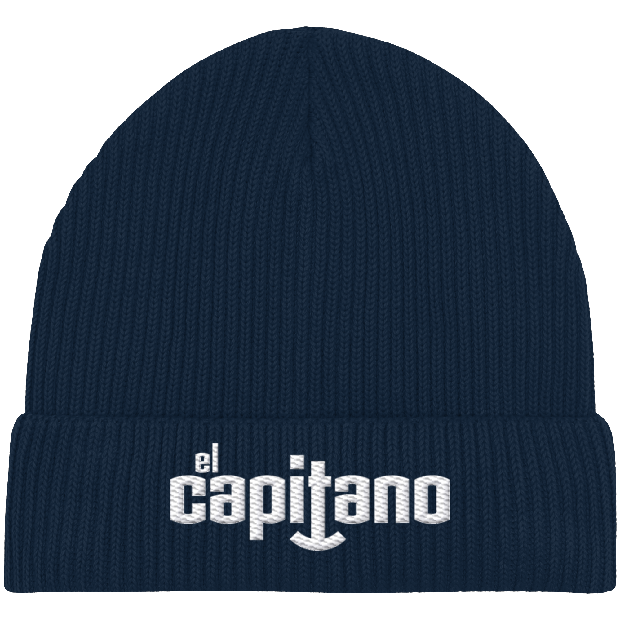 Organic Fisherman Beanie mit Schrift