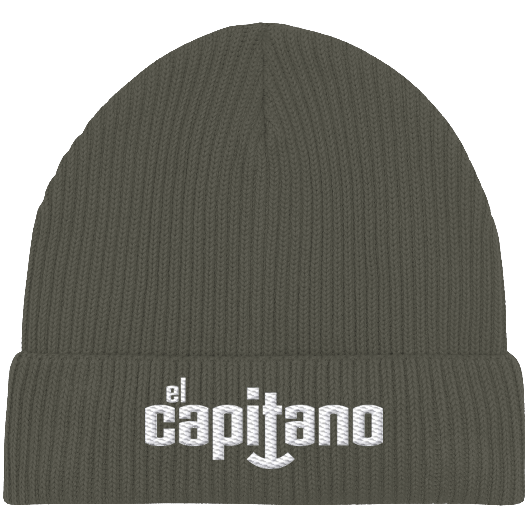 Organic Fisherman Beanie mit Schrift
