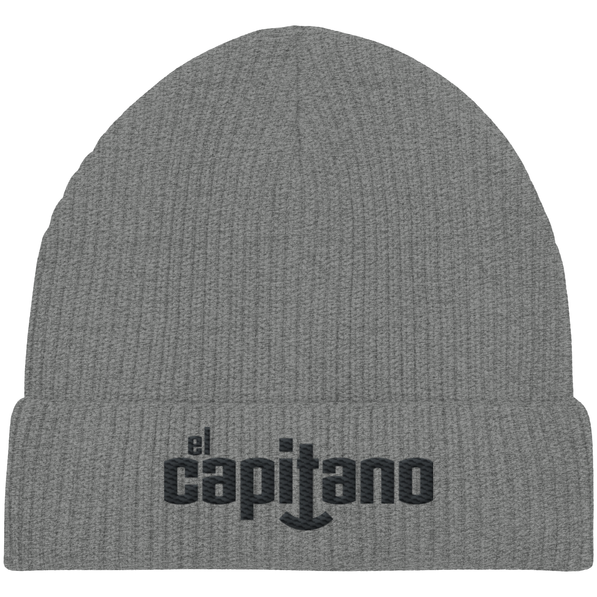Organic Fisherman Beanie mit Schrift