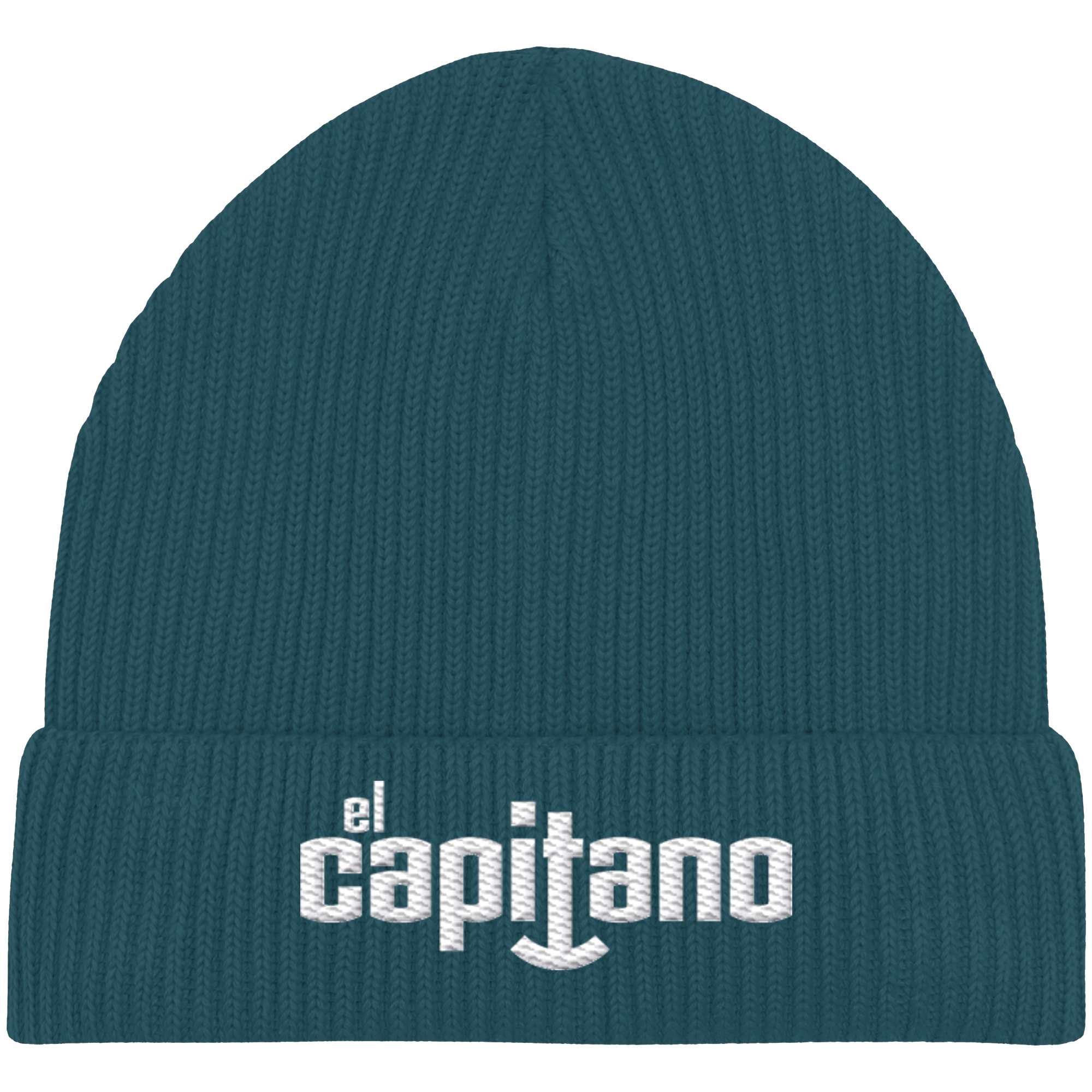 Organic Fisherman Beanie mit Schrift