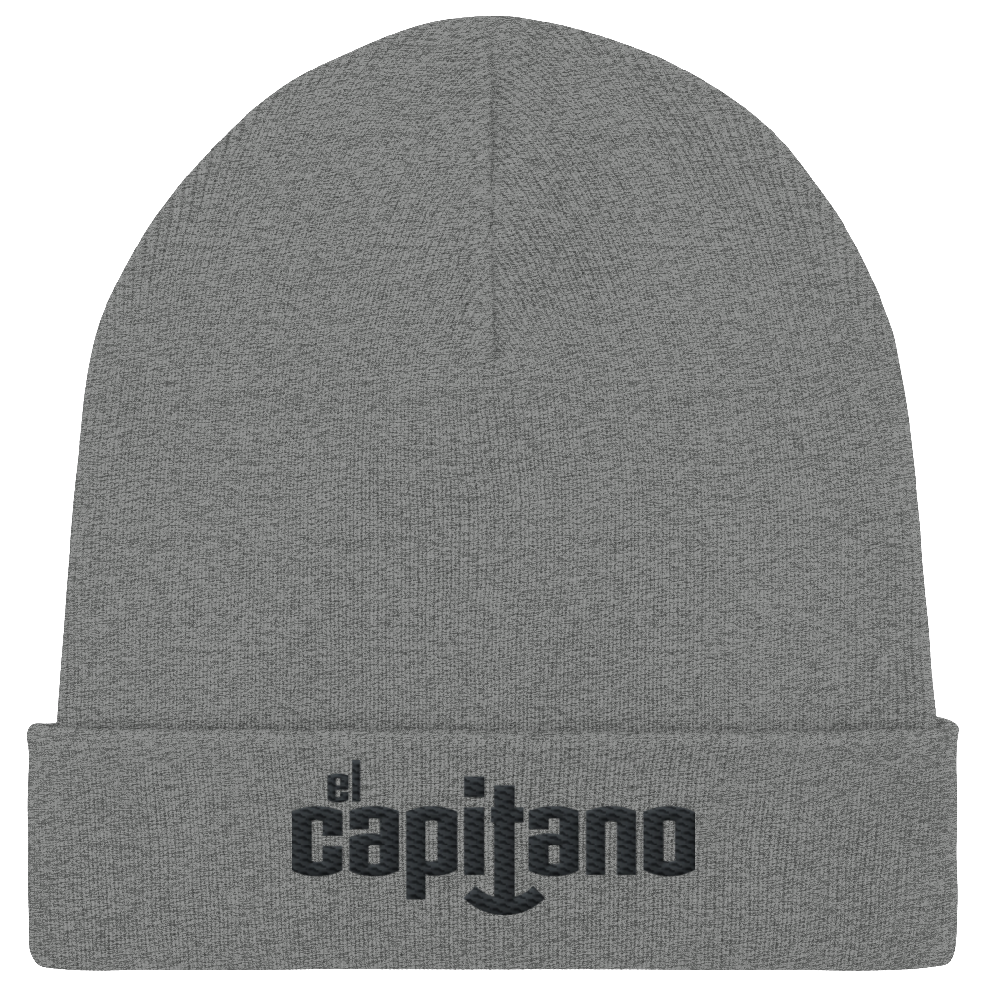 Organic Rib Beanie mit Schrift